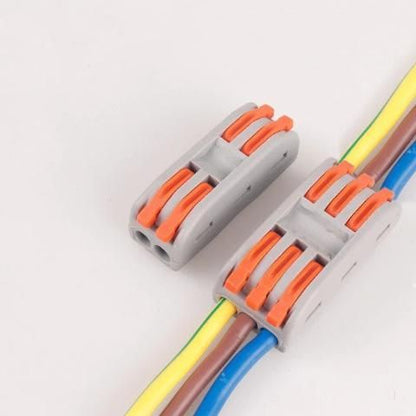 Reusable Quick Fast Electrical Wire Cable Connectors Terminal Block (Pack of 3)