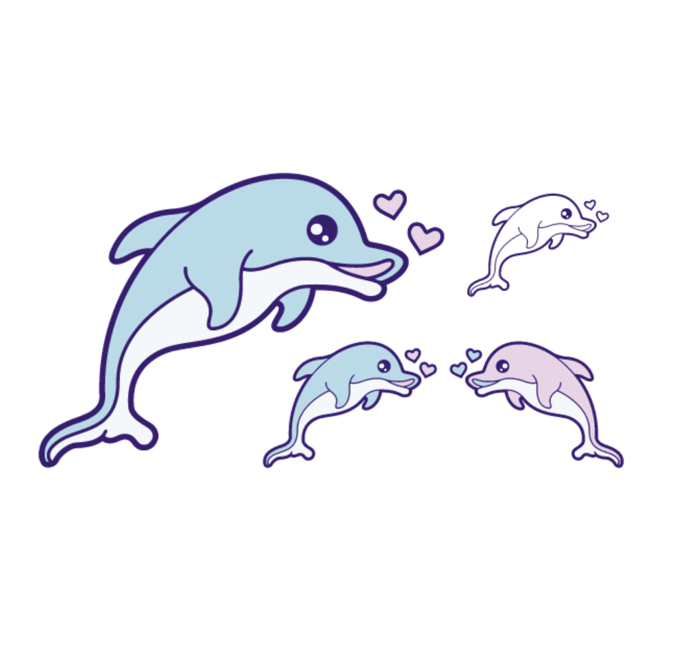 DOLPHIN LOVE (Pack de 2)